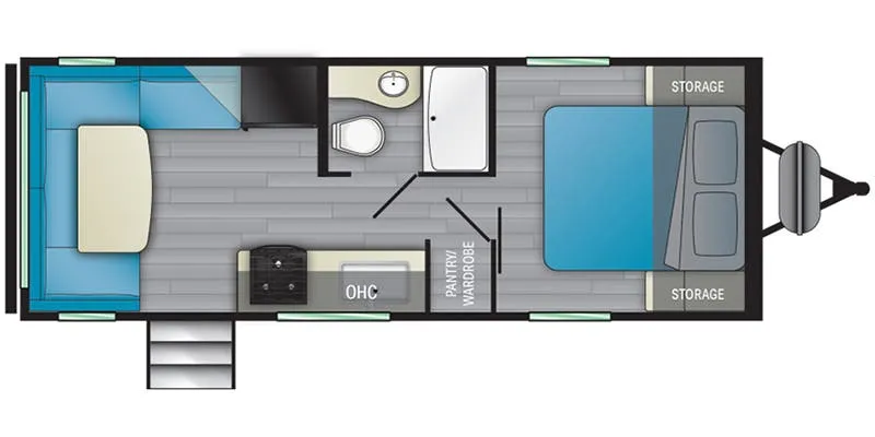 2021 Heartland Prowler 212RD floor plan