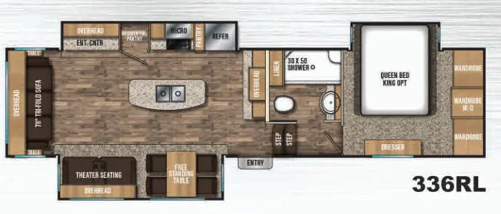 Shasta Phoenix 336RL floor plan