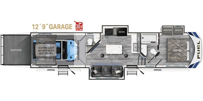 Heartland Fuel 357 floor plan