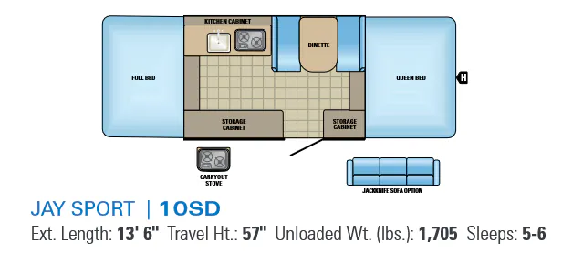 Jayco Jay Sport 10SD floor plan