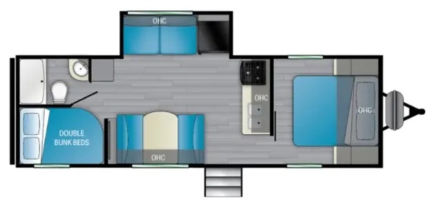2022 Heartland Trail Runner 261JM floor plan