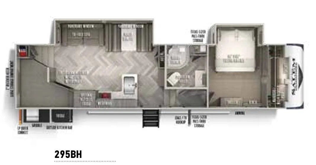 Forest River Salem Hemisphere 295BH floor plan