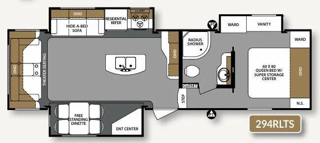 Forest River Surveyor 294RLTS floor plan