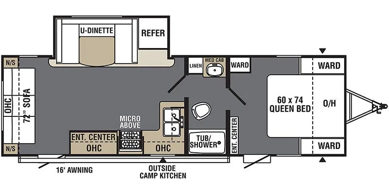 Coachmen Viking Ultra-Lite 272RLS floor plan