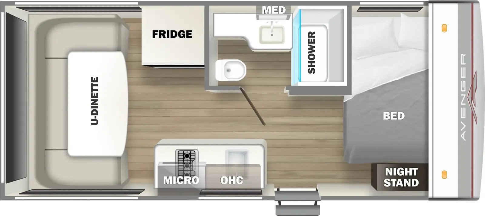 Prime Time Avenger 16RD floor plan