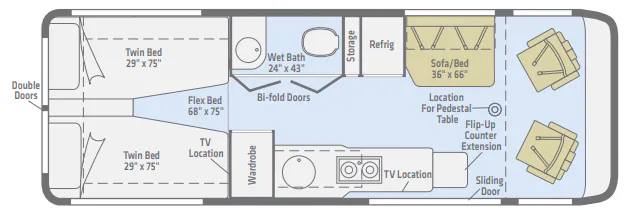 Winnebago Era 70A floor plan