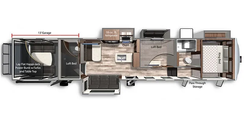 Dutchmen Voltage Triton 4271 floor plan
