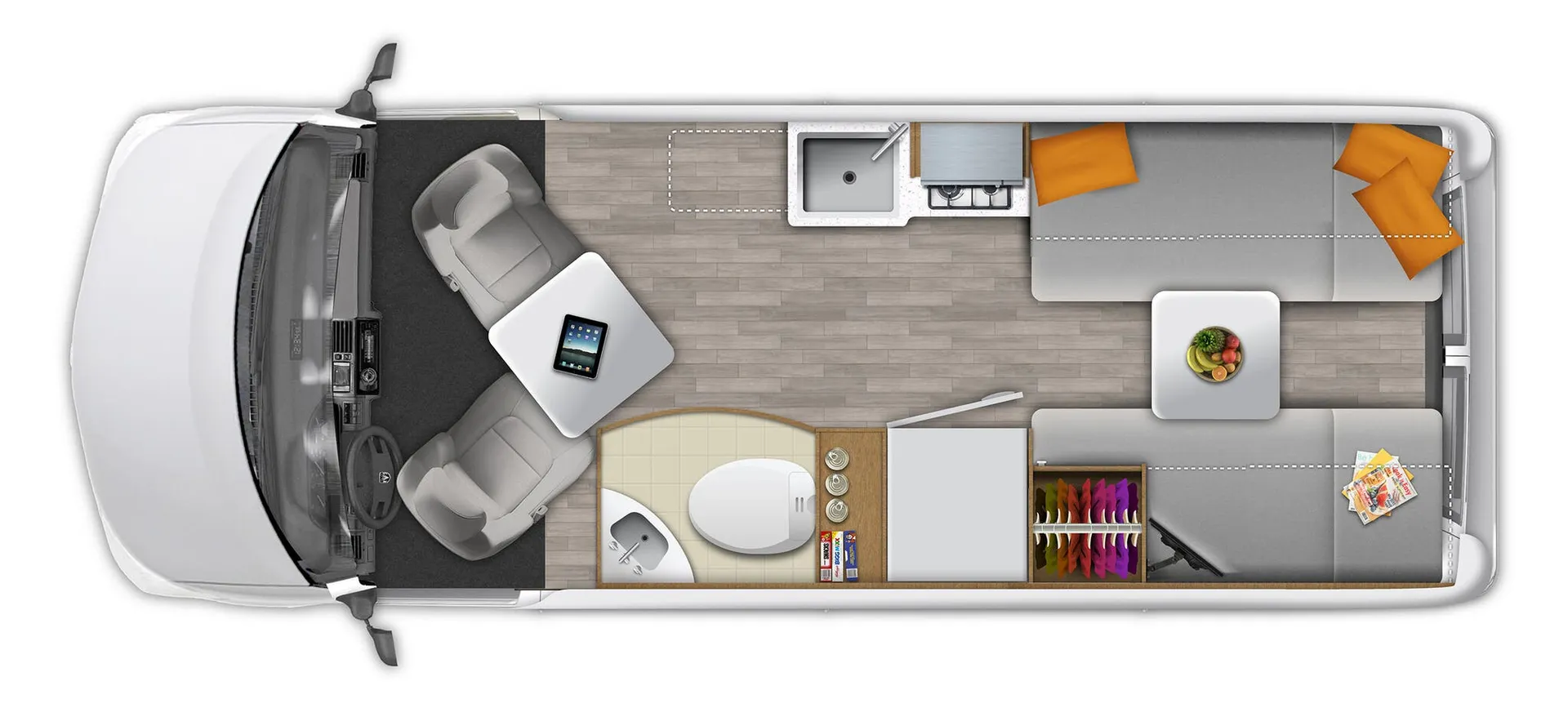 Roadtrek Chase Base floor plan