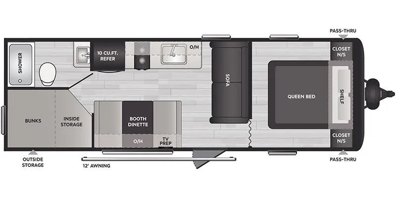 Keystone Springdale Classic East 260BHC floor plan
