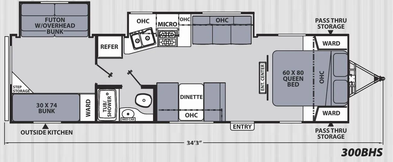 Coachmen Apex Ultra-Lite 300BHS floor plan