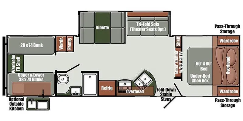 Gulf Stream Envision 284QB floor plan