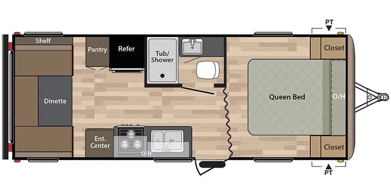 2017 Keystone Springdale 202QBWE - Floor plan