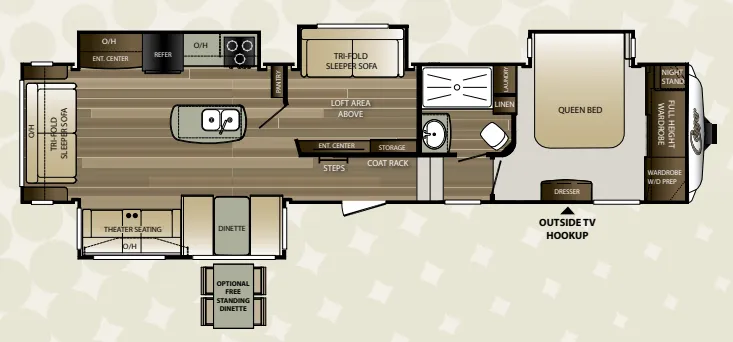 Keystone Cougar 359MBI floor plan