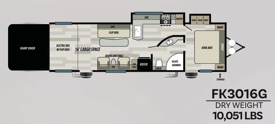 Forest River Stealth FK3016G floor plan