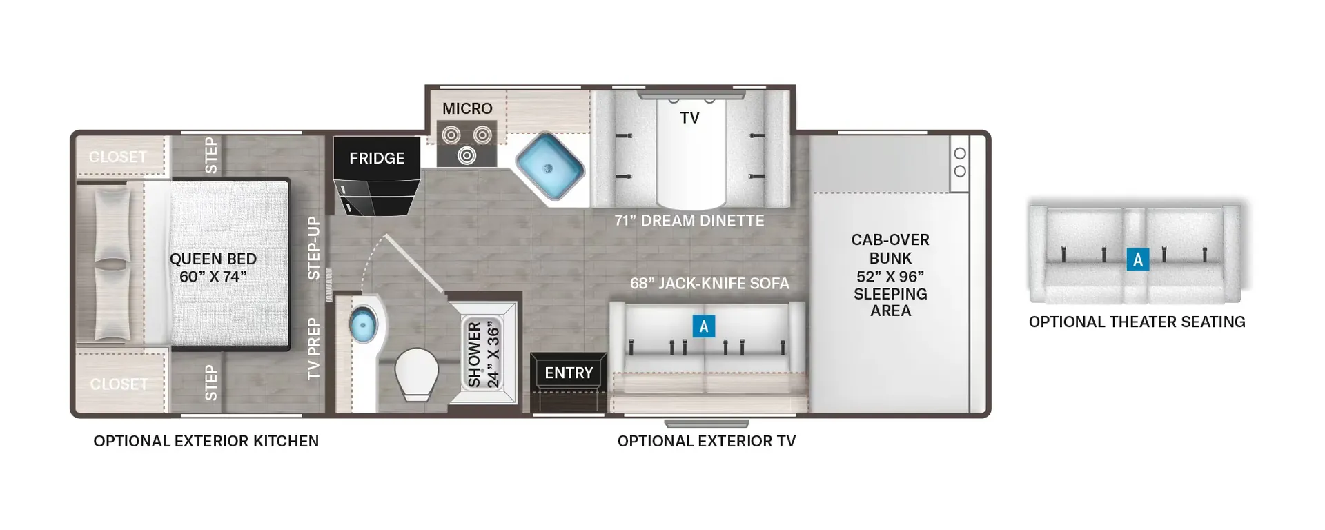 Thor Motor Coach Chateau 28Z floor plan