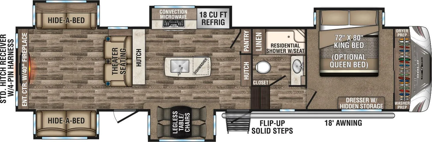 K-Z Durango Gold G381REF floor plan