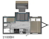 Winnebago Micro Minnie FLX 2100BH floor plan