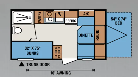 K-Z Spree Escape E16BHT floor plan