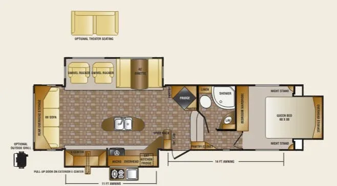 CrossRoads Sunset Trail Reserve SF32RL floor plan