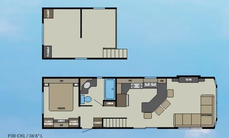 2026 Canterbury RV Parkvue P38-CKL - Floor plan