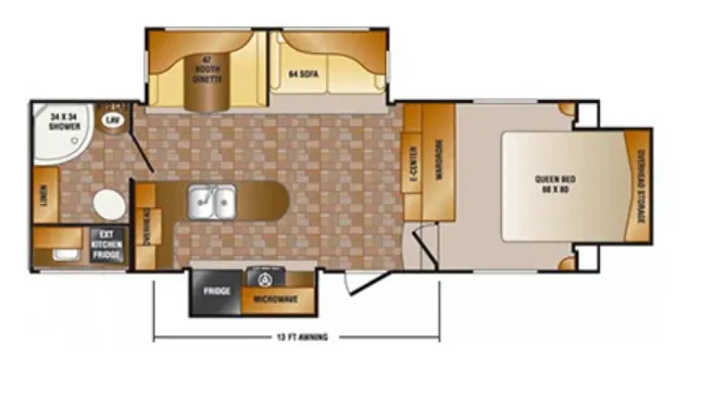 CrossRoads Sunset Trail Reserve SF26RB floor plan