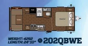 Keystone Springdale 202QBWE floor plan