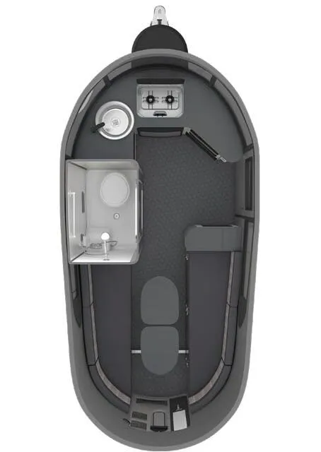 Airstream Basecamp 16 floor plan