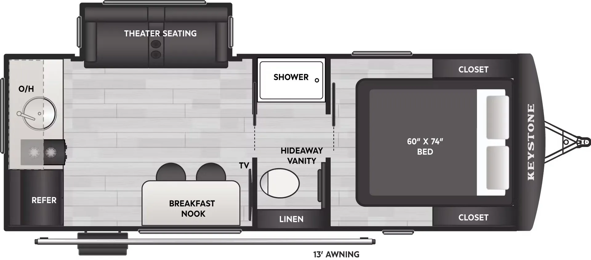 2026 Keystone Sprout 19RKS - Floor plan