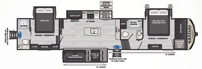 Keystone Montana High Country 381TB floor plan