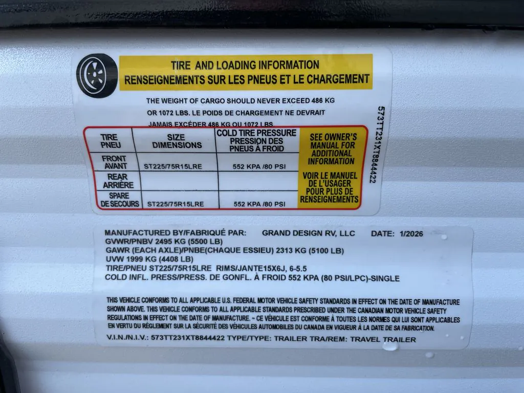 2026 Grand Design Transcend One 161DB - Photo 3