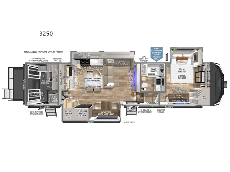 2025 Brinkley Model G 3250 floor plan