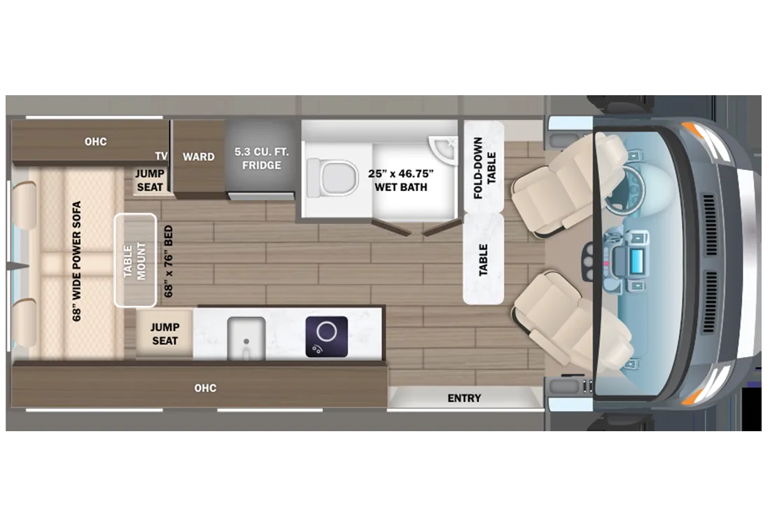 Entegra Coach Expanse 21B floor plan