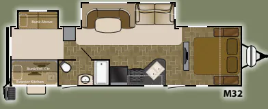 Heartland Mallard M32 floor plan