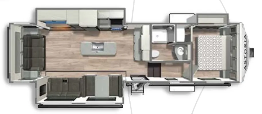 Dutchmen Astoria 2993RLF floor plan