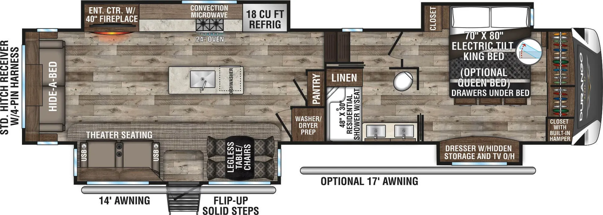 K-Z Durango Gold G383RLQ floor plan