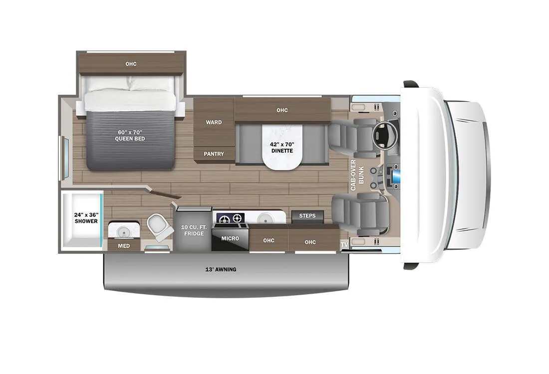 2025 Entegra Coach Odyssey SE 22CF - Floor plan