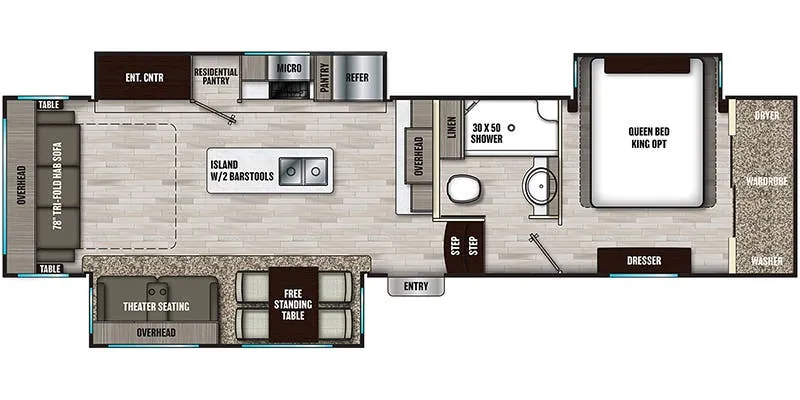 2022 Coachmen Chaparral 336TSIK floor plan