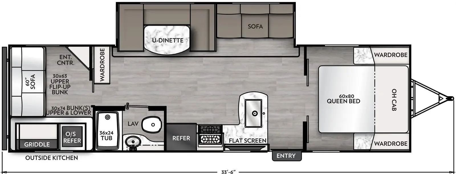 Coachmen Apex Ultra-Lite 291TBSS floor plan