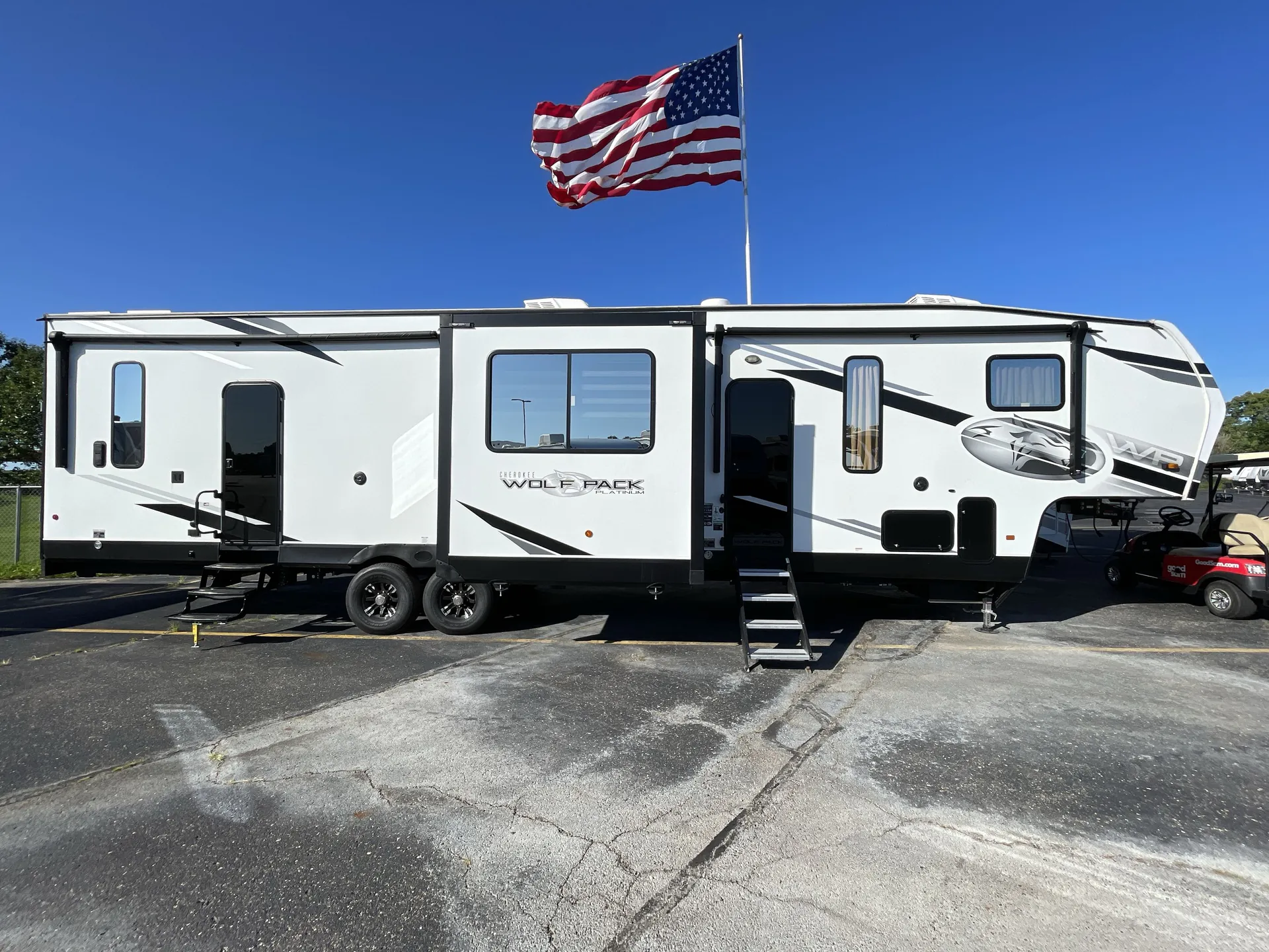 2023 Forest River Cherokee Wolf Pack 355PACK14 — campside