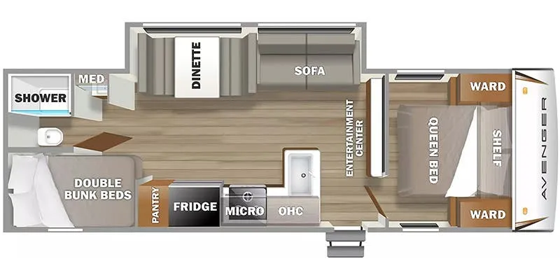 Prime Time Avenger LE 26DBSLE floor plan