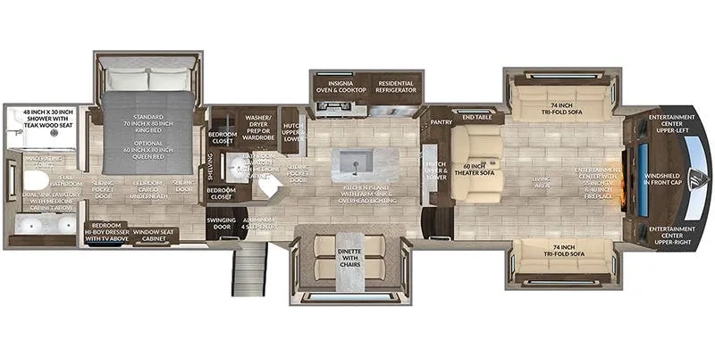 2022 Vanleigh Beacon 41FLB - Floor plan