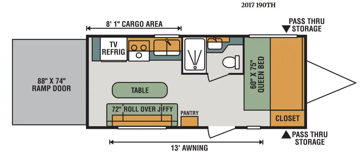K-Z Sportster 190TH floor plan