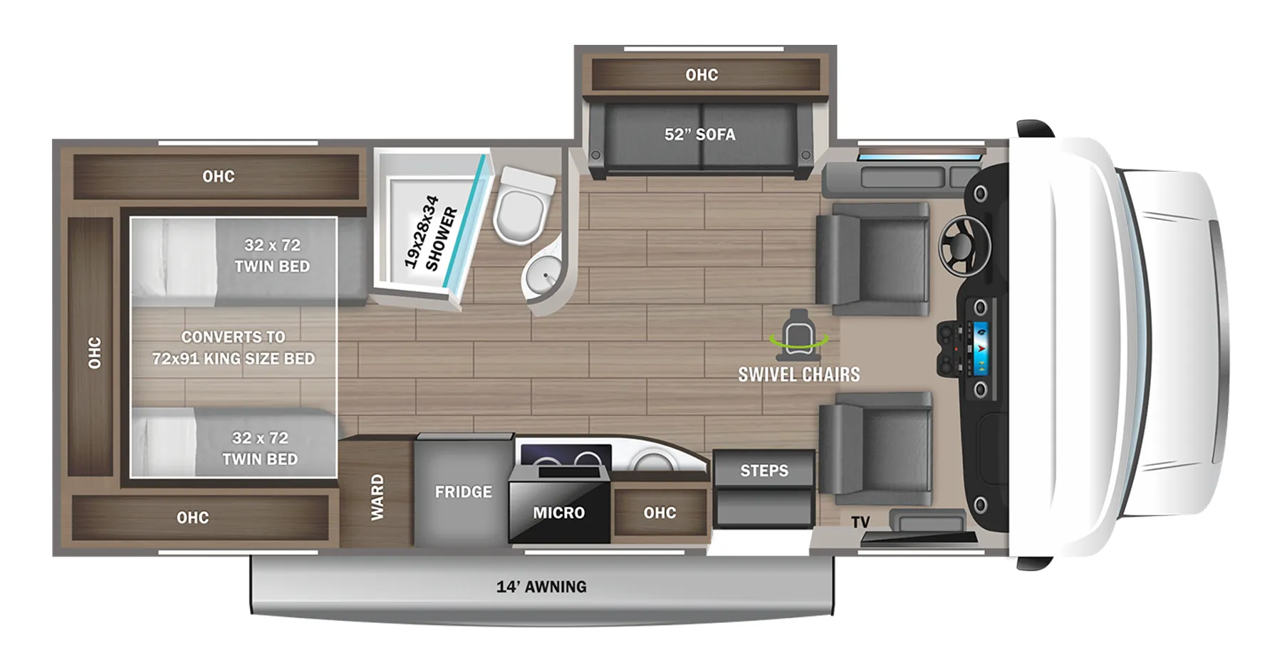 Jayco Melbourne 24T floor plan