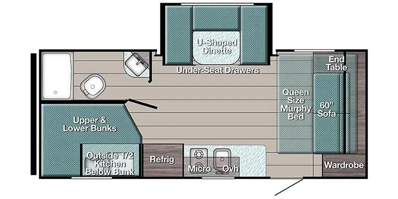 2026 Gulf Stream AMERI-LITE 192DS - Floor plan