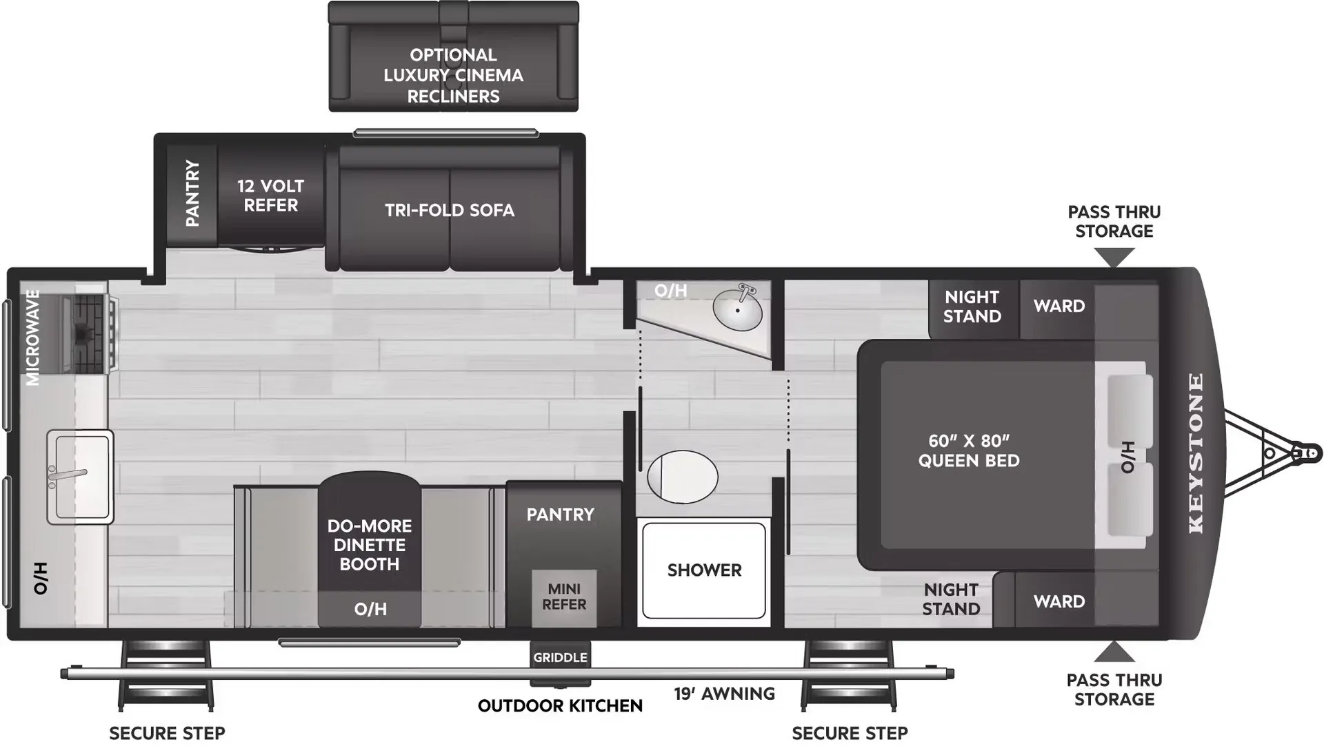 Keystone Passport SL Series 2450RK floor plan