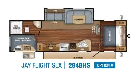 Jayco Jay Flight SLX 8 284BHS floor plan