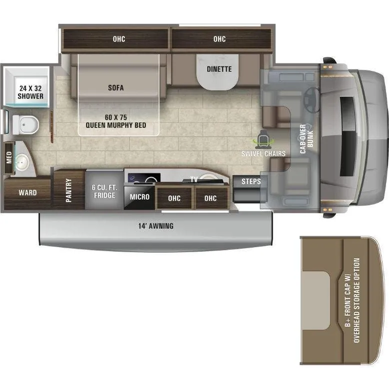 Entegra Coach Qwest 24R floor plan