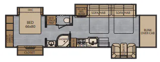 Renegade RV Classic 45CMB floor plan