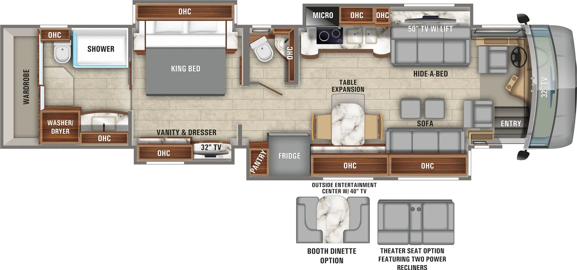 Entegra Coach Cornerstone 45A floor plan