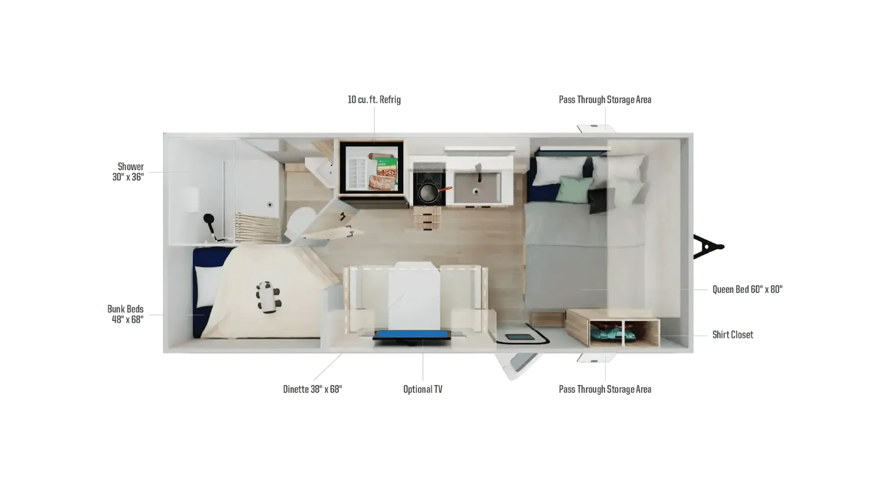 2026 Winnebago Access 18DBH - Floor plan